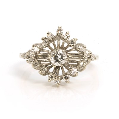 Lot 46 - A mid-20th century diamond dress ring