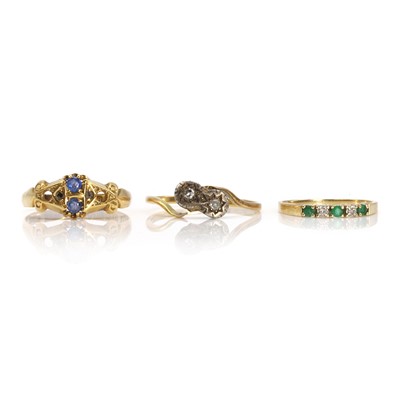 Lot 333 - A group of three rings