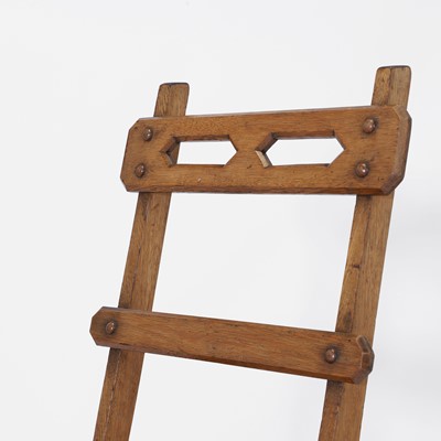 Lot 46 - A set of Victorian oak metamorphic library steps