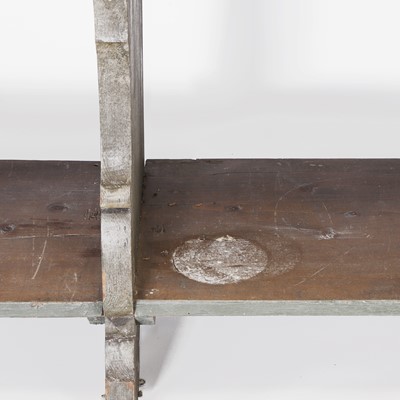 Lot 44 - A painted pine shop display shelf