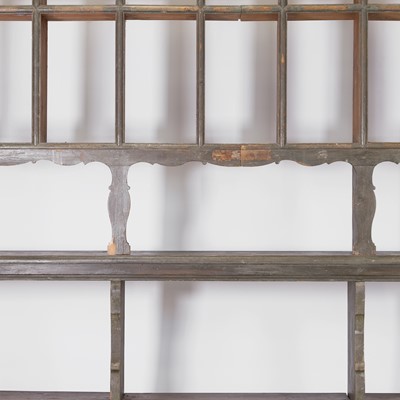 Lot 44 - A painted pine shop display shelf