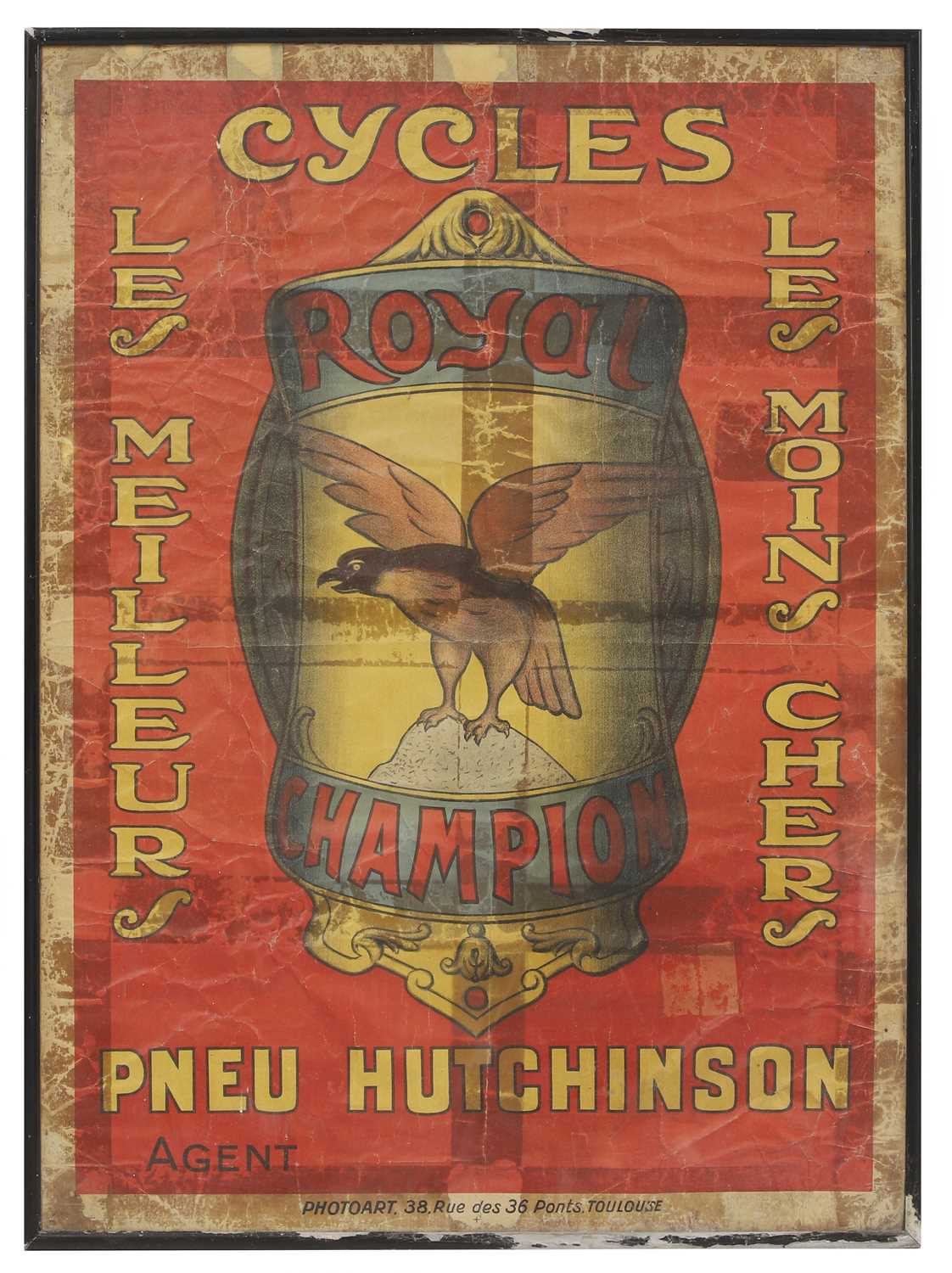 Lot 425 - A 'Royal Champion Cycles' advertising poster,