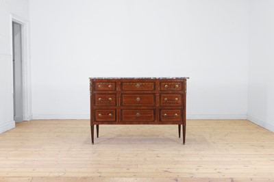 Lot 750 - A Louis XVI bois satiné, amaranth and fruitwood marquetry commode