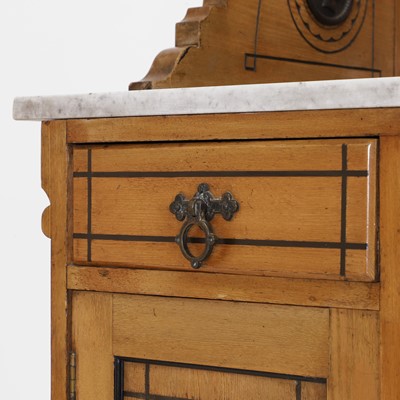 Lot 56 - A Victorian Aesthetic ash and ebony washstand