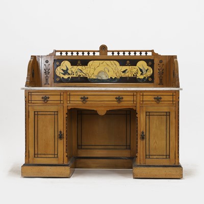 Lot 56 - A Victorian Aesthetic ash and ebony washstand