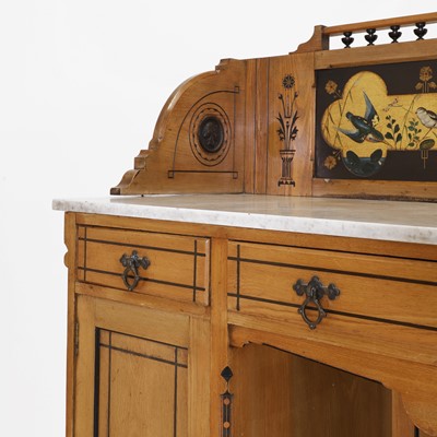 Lot 56 - A Victorian Aesthetic ash and ebony washstand