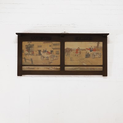 Lot 54 - An Edwardian oak overmantel