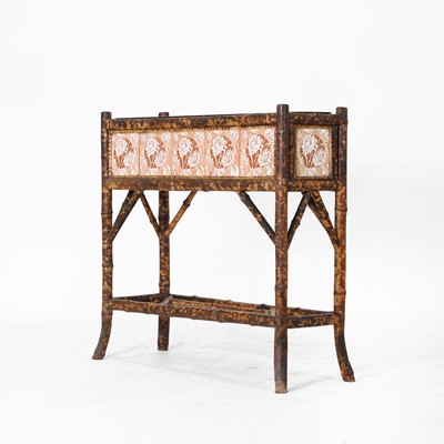 Lot 40 - A Victorian bamboo plant stand