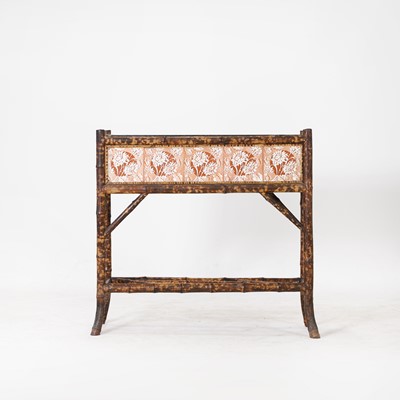 Lot 40 - A Victorian bamboo plant stand