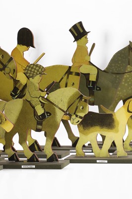 Lot 30 - A set of ten fret-cut hunting figures