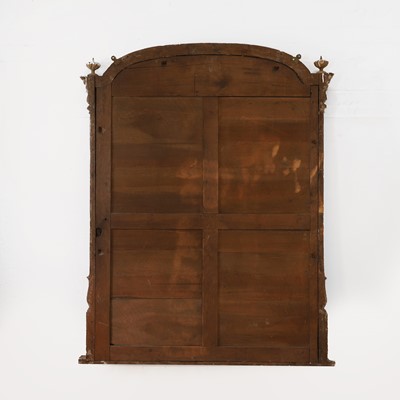 Lot 1 - A Victorian gilt and carved wood overmantel mirror