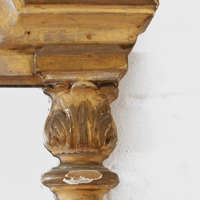 Lot 1 - A Victorian gilt and carved wood overmantel mirror