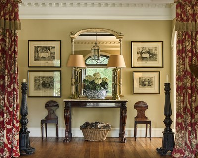 Lot 1 - A Victorian gilt and carved wood overmantel mirror