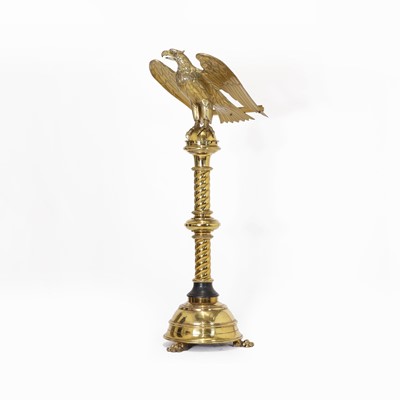 Lot 11 - A Victorian gilt-brass spread eagle lectern