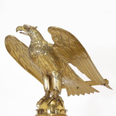 Lot 11 - A Victorian gilt-brass spread eagle lectern