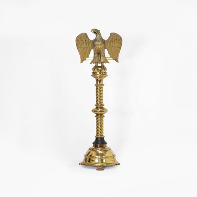 Lot 11 - A Victorian gilt-brass spread eagle lectern