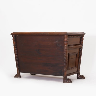 Lot 23 - A Regency mahogany peat chest