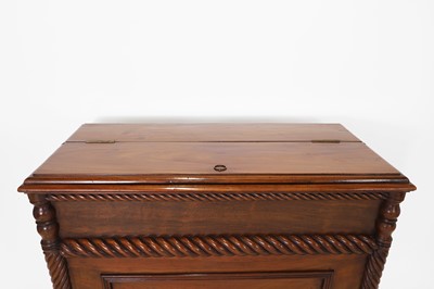 Lot 23 - A Regency mahogany peat chest