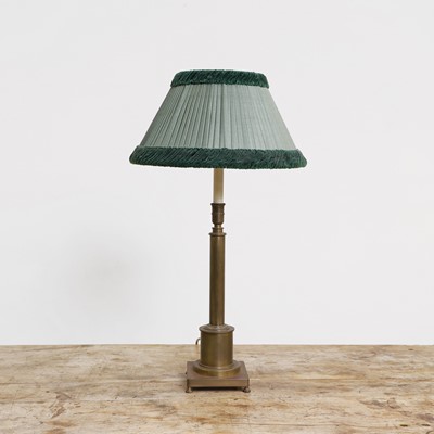 Lot 65 - A brass telescopic table lamp