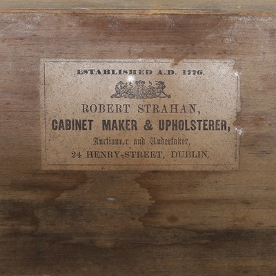 Lot 78 - A Regency oak pier table by Robert Strahan of Dublin