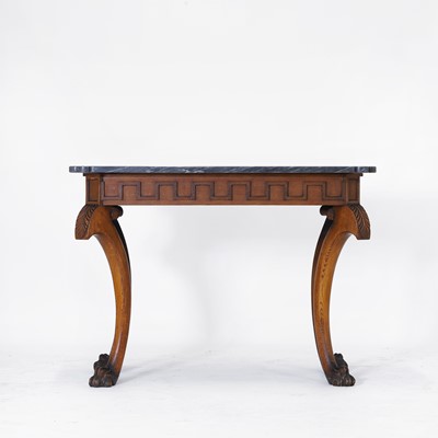 Lot 78 - A Regency oak pier table by Robert Strahan of Dublin