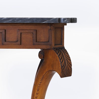 Lot 78 - A Regency oak pier table by Robert Strahan of Dublin