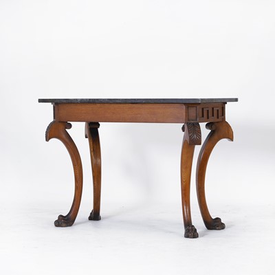 Lot 78 - A Regency oak pier table by Robert Strahan of Dublin