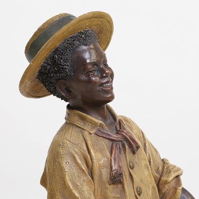 Lot 81 - A painted terracotta figure