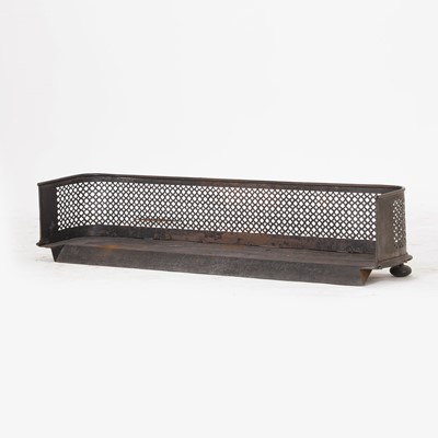 Lot 74 - A pierced steel fender