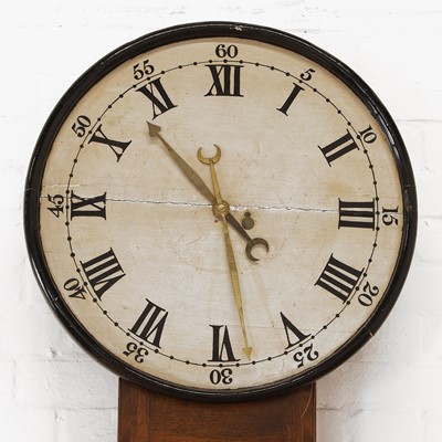 Lot 155 - An oak cased Act of Parliament clock