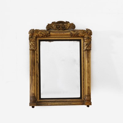 Lot 215 - A boldly carved Victorian giltwood wall mirror