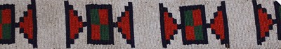 Lot 332 - A Native American beaded strip