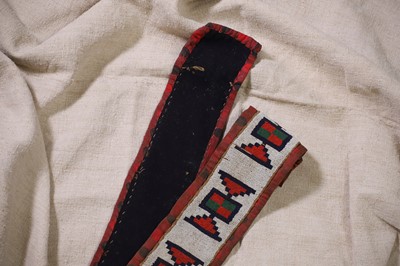 Lot 332 - A Native American beaded strip