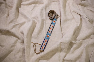 Lot 343 - A Native American beaded belt