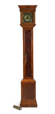 Lot 426 - A William and Mary-style burr walnut grandmother clock