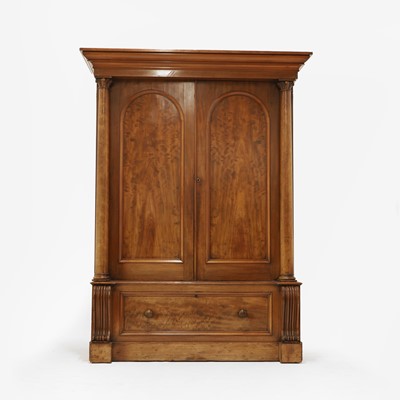 Lot 315 - A Victorian mahogany wardrobe