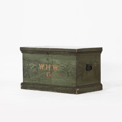 Lot 324 - A reproduction painted pine trunk