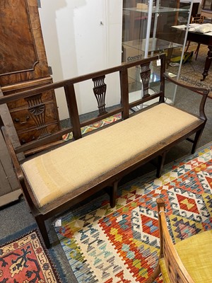 Lot 85 - A neoclassical beech settee