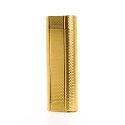 Lot 431 - A gold plated lighter, by Cartier