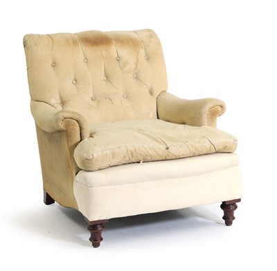 Lot 445 - A Howard style armchair