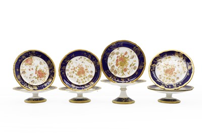 Lot 159 - A group of four William A Adderley & Co. pottery cake stands