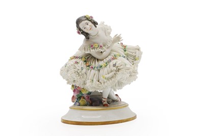 Lot 144 - A Volkstedt Rudolstadt porcelain figure