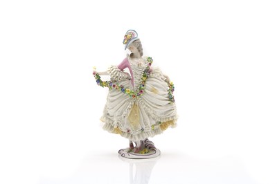 Lot 74 - A Volkstedt Rudolstadt porcelain figure