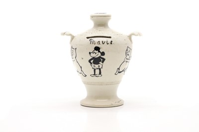 Lot 137 - A Pearson & Co Whittington porcelain money box