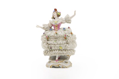 Lot 128 - A Volkstedt Rudolstadt porcelain figure