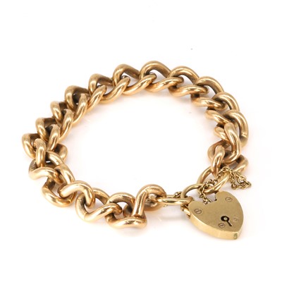 Lot 441 - A 9ct gold curb link bracelet