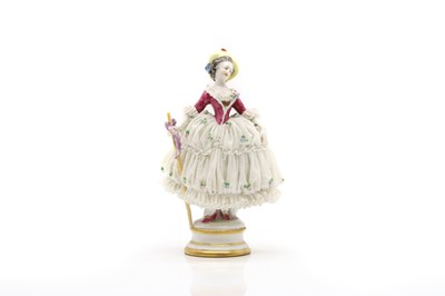 Lot 95 - A Volkstedt Rudolstadt porcelain figure