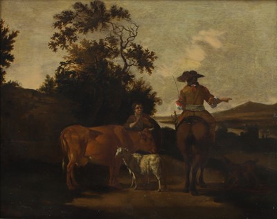 Lot 26 - Circle of Adriaen van de Velde (Dutch, 1636-1672)