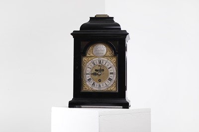 Lot 227 - A George II ebonised table clock