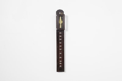 Lot 225 - A rosewood stick clock
